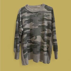 Aerie Women's Camouflage Crewneck Sweater